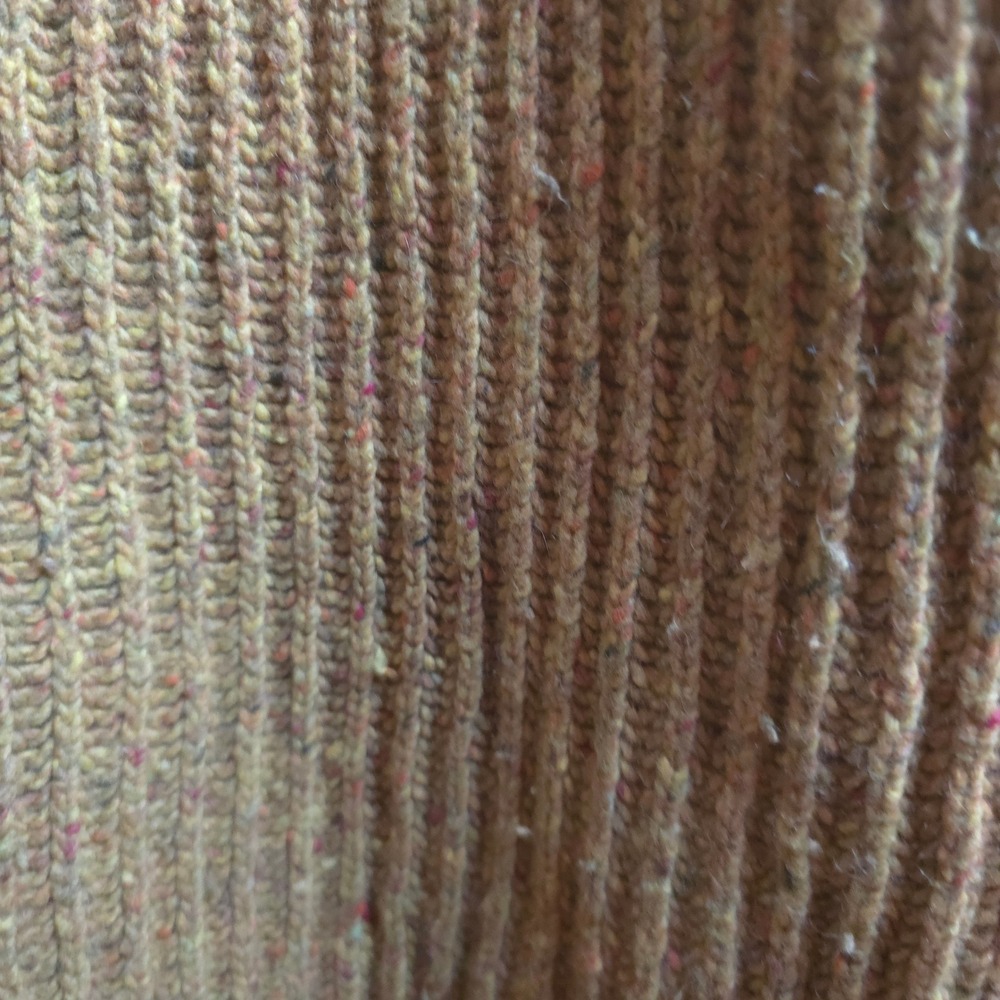 Faherty Wool Alpaca Mockneck Sweater XS Ribbed Fisherman Knit Olive Brown Rustic - Picture 10 of 11